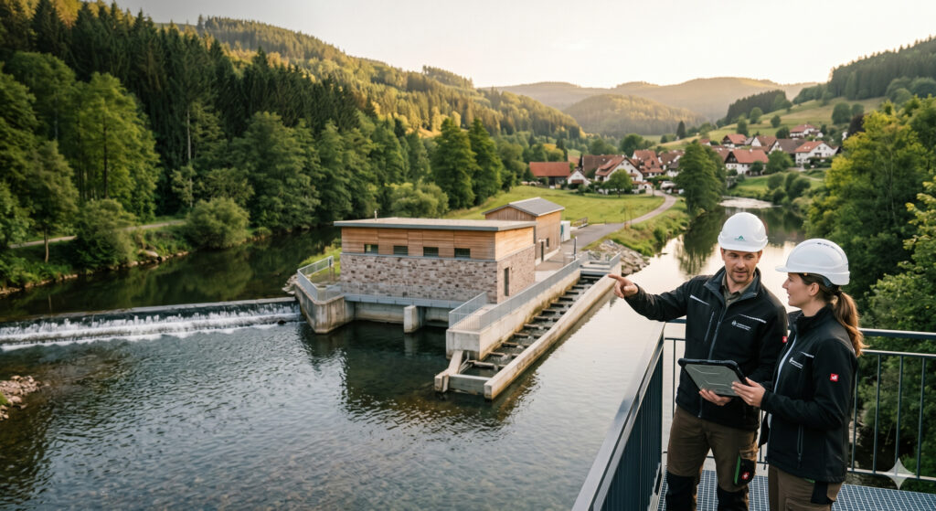 Kleinwasserkraftanlage im Schwarzwald