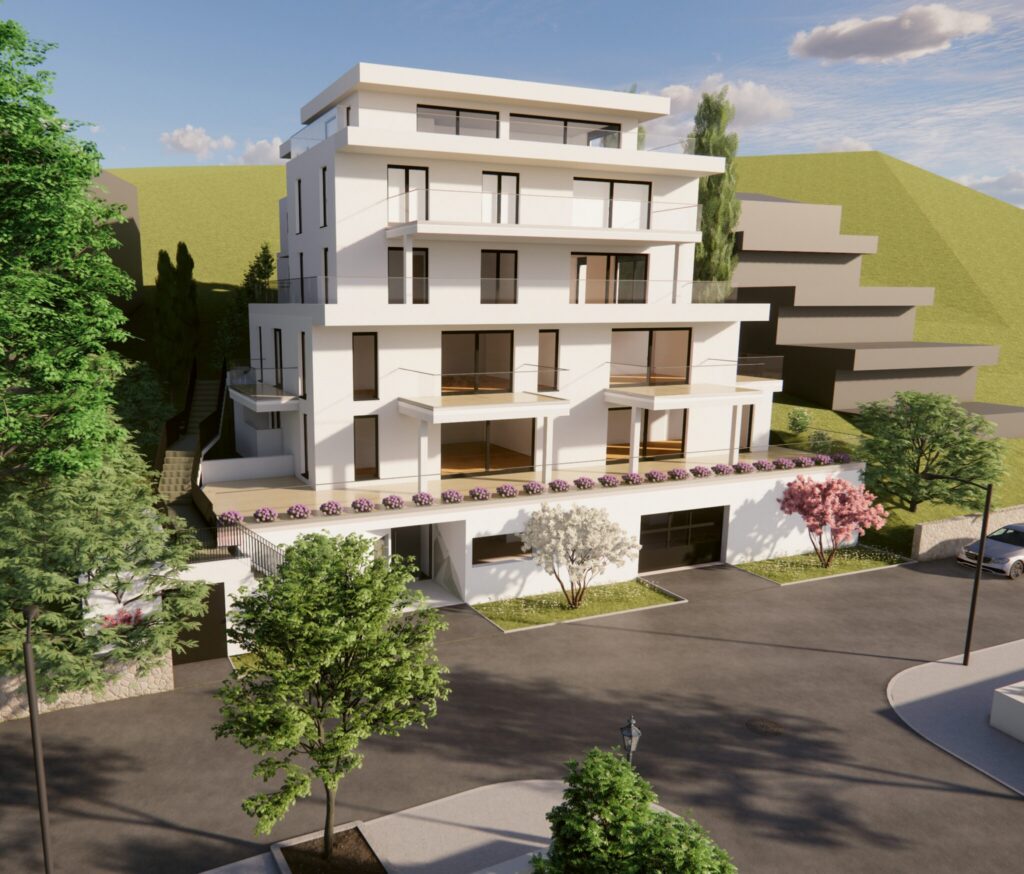 Villa Tivoli in Freiburg – Visualisierung des Neubaus