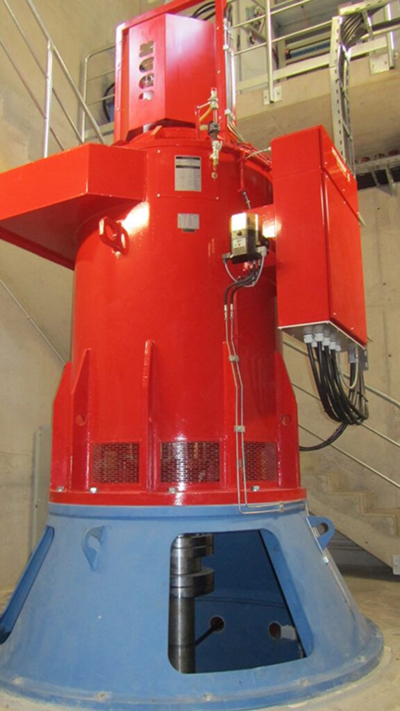 Turbine im Turbinenhaus